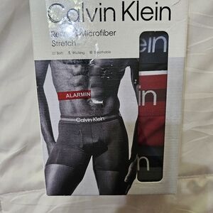 Calvin Klein Red Boxer Briefs Microfiber Comfort